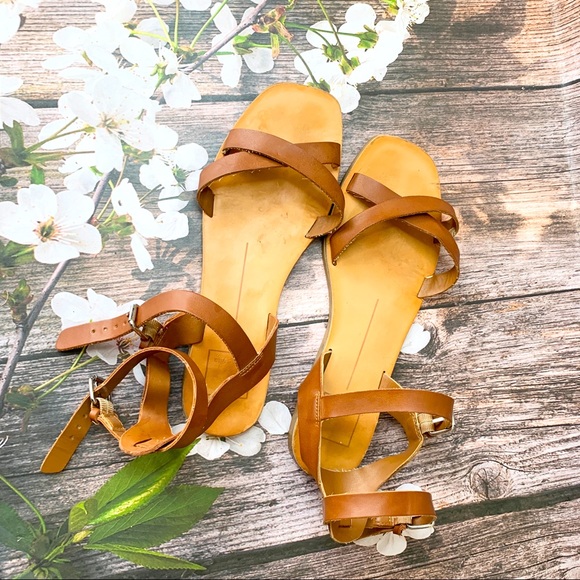 Dolce Vita Shoes - DOLCE VITA Women’s Brown Leather Gladiator Strappy Sandals size 7